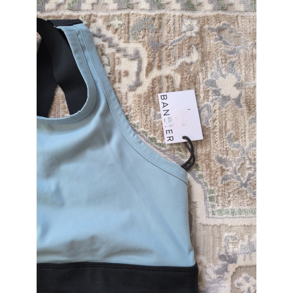 NWT Bandier Le Ore Grey Capri Strappy Back Nemi Bra Medium $68 - Picture 2 of 5